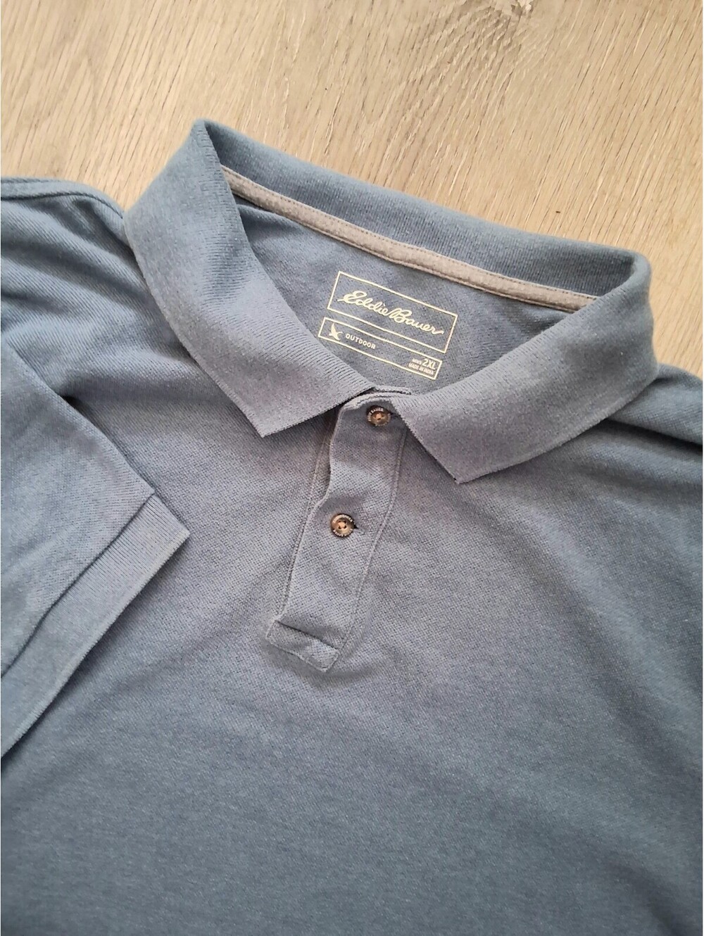 Eddie Bauer Outdoor Men's Blue XXL Casual Short Sleeve Polo Shirt